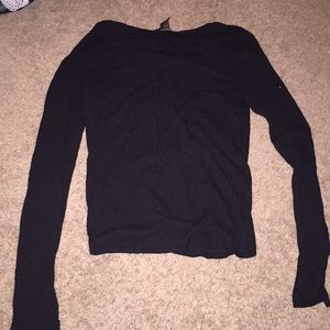 long sleeve front tie shirt—accepting lower offers